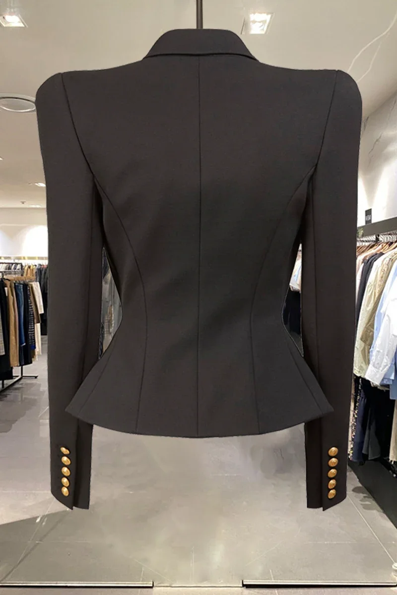 Fashionable High-End Design Sense Slim Fit Business Suit Coat for Women 2023 Autumn New Elegant One Button All-Matching Blazer