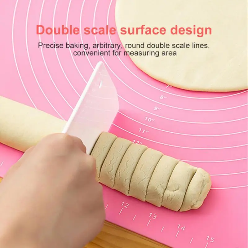 Large Size Silicone Kneading Pad Non-Stick Surface Rolling Dough Mat With Scale Kitchen Cooking Pastry Sheet Oven Liner Bakeware