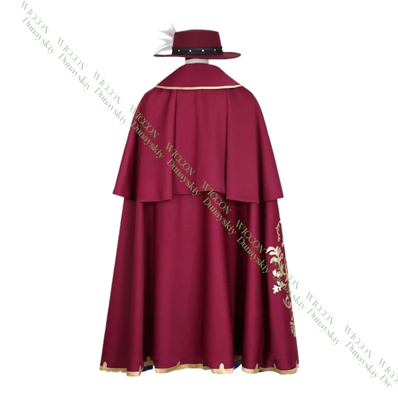 Jack The Ripper Cosplay Costume Cloak Hat Blue Custom Size Records Of Ragnarok Halloween Party Outfit view 2