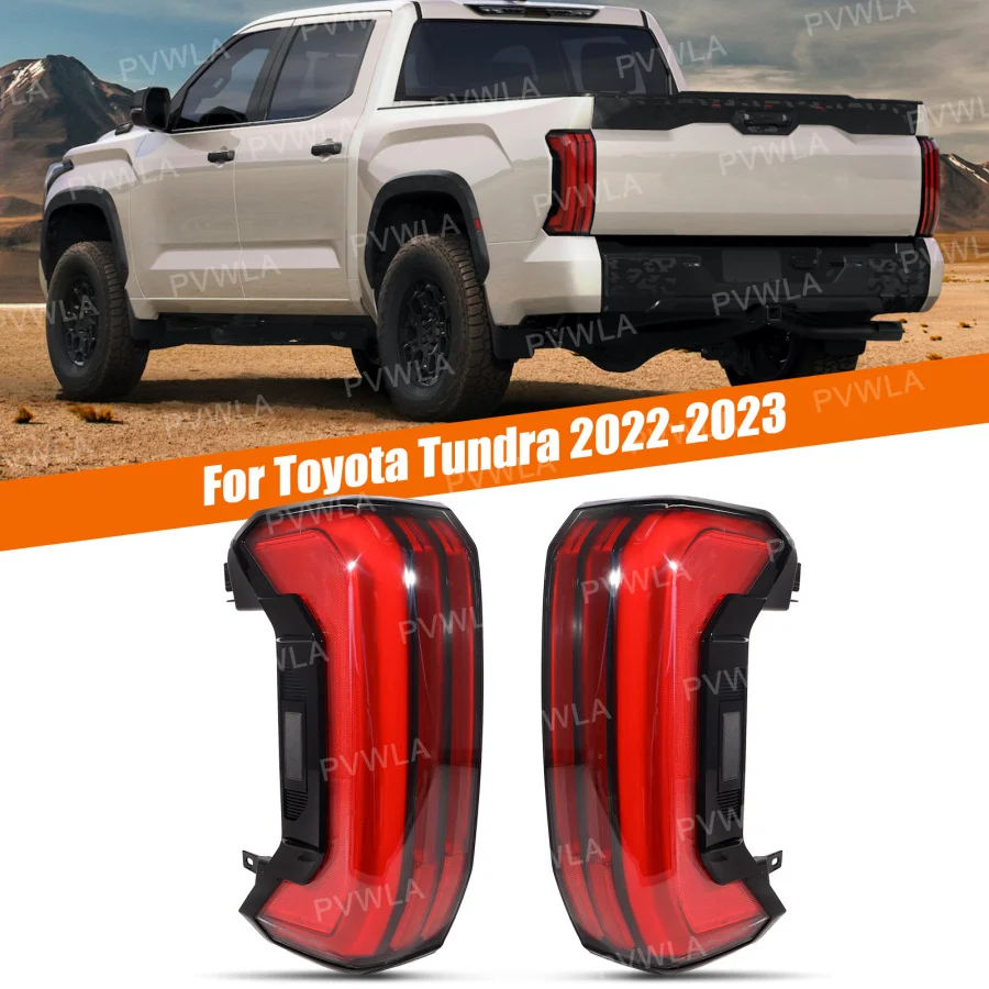 LED Tail Light For Toyota Tundra 2022 2023 Car Accessories 5 Pin Rear Brake Stop Position Turn Lamp With switch