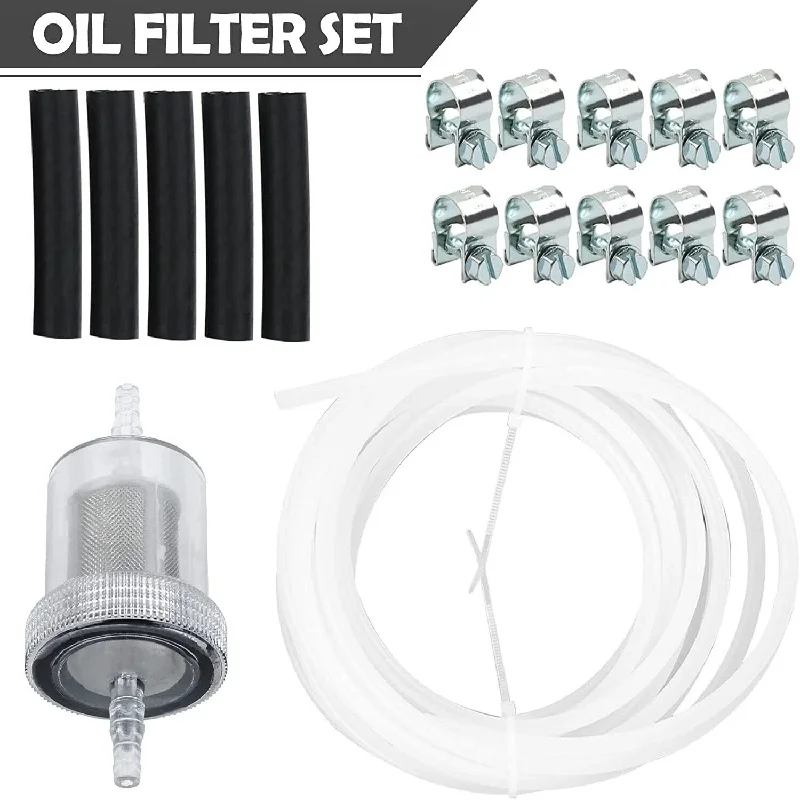 1set Car Truck Air Diesel Parking Heater Fuel Line + Fuel Filter+ Connction Hose +Clip Kit For Webasto Eberspacher Diesel Heater