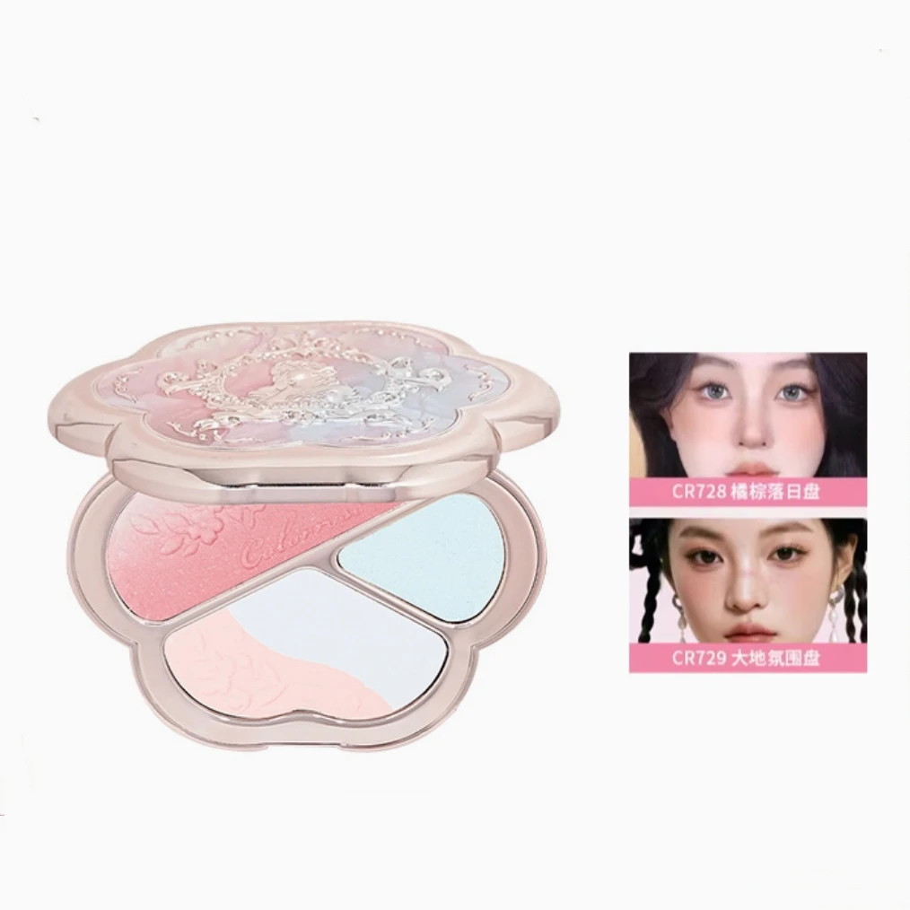 Colorrose western antique cheek palette 8.5g blush blush matte satin finish monochrome makeup pearlescent cosmetics