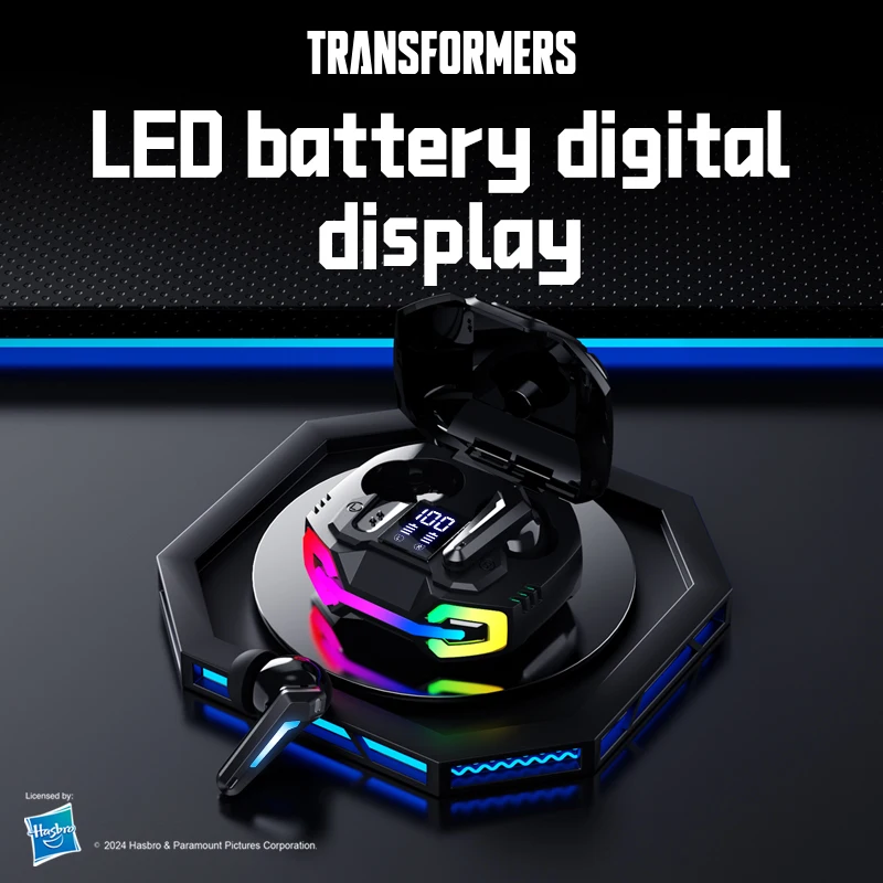 Transformers TF-T22 TWS Wireless Bluetooth5.4 Headset Long Endurance Low Latency Gaming Headphones HIFI stereo Music Earbuds