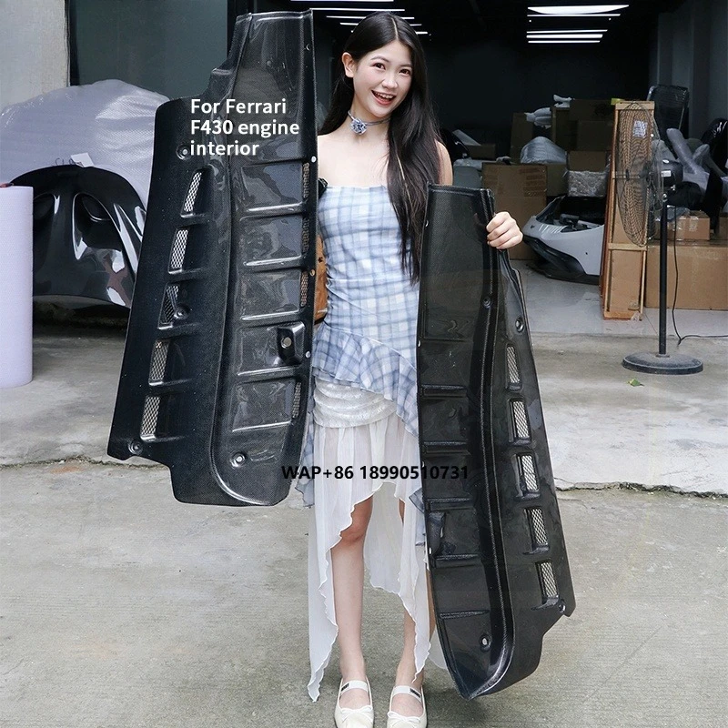 

Dry Carbon Fiber Engine Cover (4 Pcs) for Ferrari F430 Car Interior Decoration Accessories Rear Engine Cover Plate