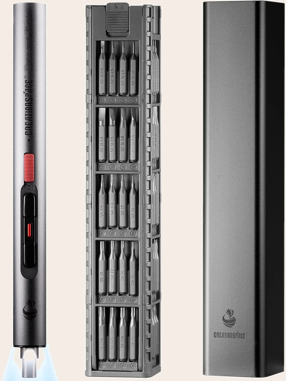 72 IN 1 Precision Electric Screwdriver Set Magnetic LED Repair Tool for Electronics Laptop PC