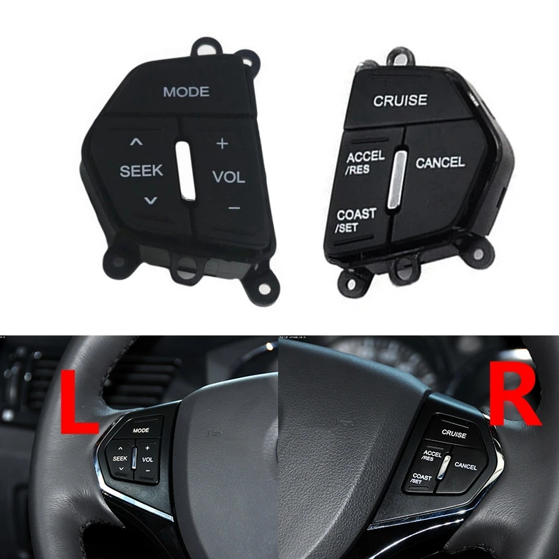 Cafoucs Inside Steering Wheel Audio Volume Adjustment Cruise Swtich Button For DFM Dongfeng New S30 H30 CROSS 2012-2016