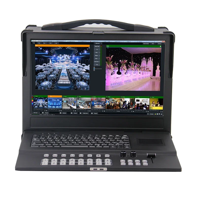 Live TV 10 Channel Equipment Station Video Mixer Switch Broadcast Laptop for Live Streaming Services