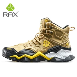 Rax Men  Waterproof Hiking Shoes Breathable Hiking Boots Outdoor Trekking Boots Sports Sneakers Tactical Shoes