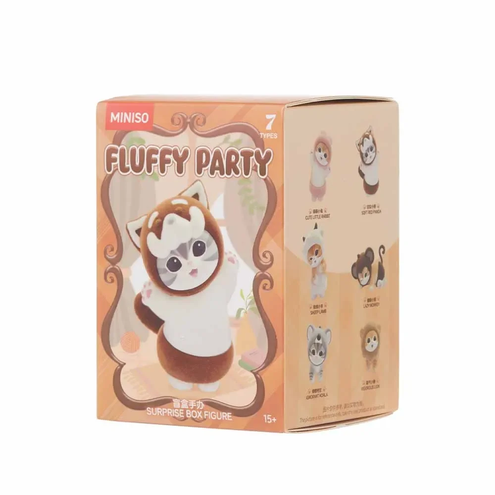 MINISO Anime Mofusand Fluffy Party Series Sorpresa Cieca Modello di scatola Giocattoli per bambole Cartoon Simpatico modello desktop Decorazione Ornamenti