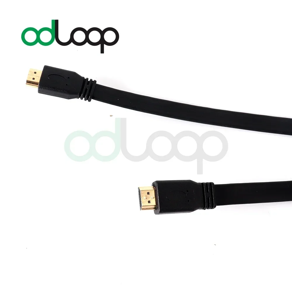 ODLOOP สาย HDMI ความเร็วสูงประเภท A ชายทอง 4K พร้อม Ethernet สําหรับจอภาพคอมพิวเตอร์แล็ปท็อป PC GAMING HD วิดีโอเสียง