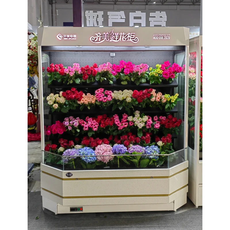 custom.Multiple Merchandising Keeping Flower Display Refrigerator Supermarket
