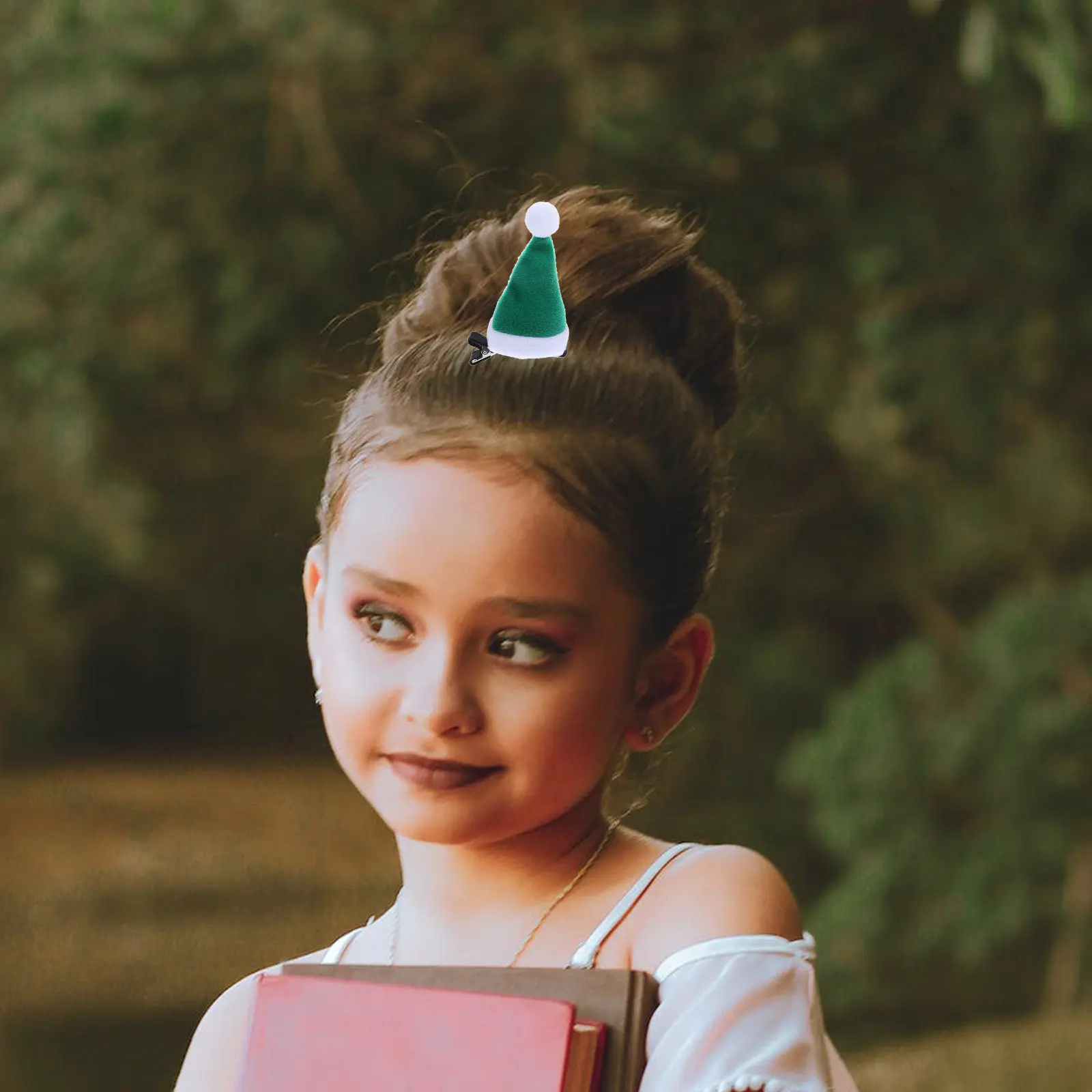 

6Pcs Mini Santa Hat Hair Clips Christmas Barrettes Holiday Hair Accessories Women Girls Party Christmas Barrettes