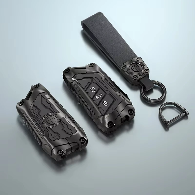 NEW Armor Style for VW Volkseagen Passat B8 Magotan Golf 8 2020 MK8 ID.3 ID.4 Cupra Car Key Case Cover Fob Keychain Accessories