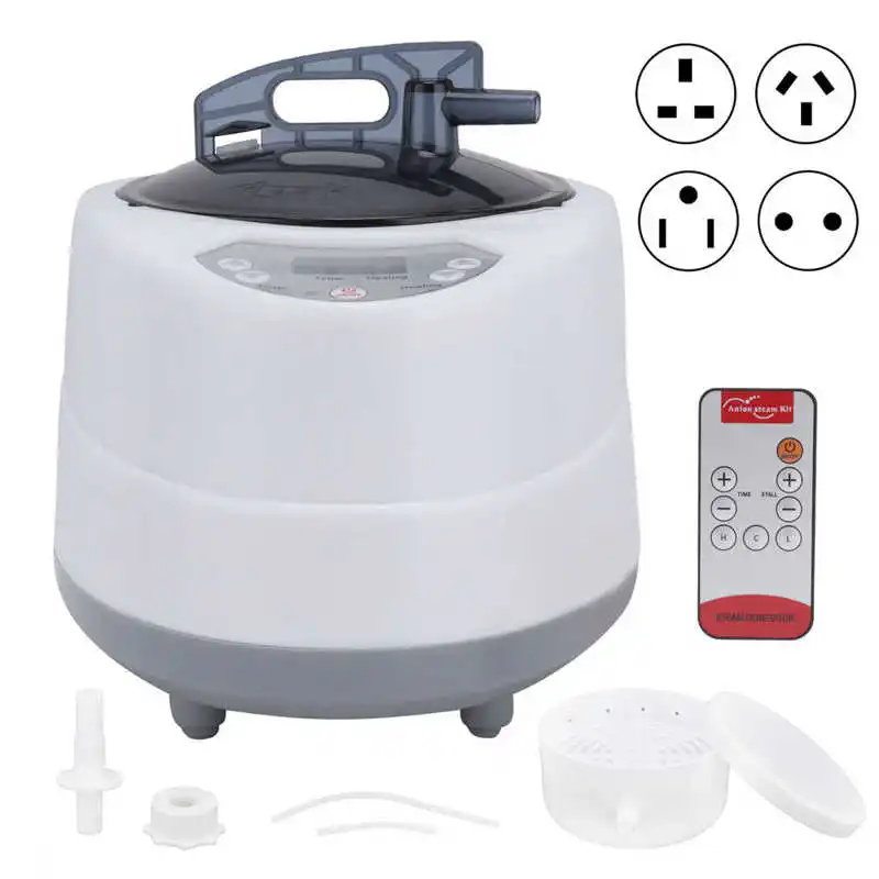 1000W Stainless Steel Sauna  Pot Machine Household Sauna Steam Generator Fumigation Machine for Home Spa Steam Generator