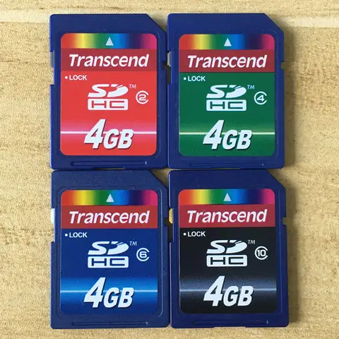 Orijinal Transcend SD 4G C2 C6 Yüksek Hızlı SDHC/SD Kart 4 GB PDA Navigasyon CCD Kamera Hafıza Kartı