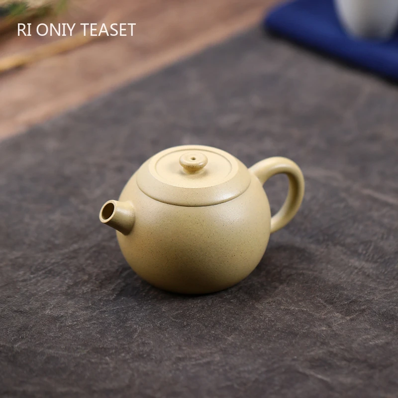 190ml Chinese Yixing Purple Clay Teapots Tradition Handmade Round Tea Pot Beauty Kettle Zisha Teaware Tea Ceremony Gifts