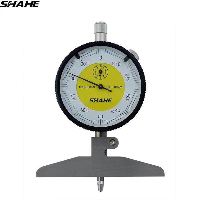 

0-100 mm Dial Depth Gage With Harden Alloy Measuring Head Dial Gauges Depth Indicator Measuring Instrument