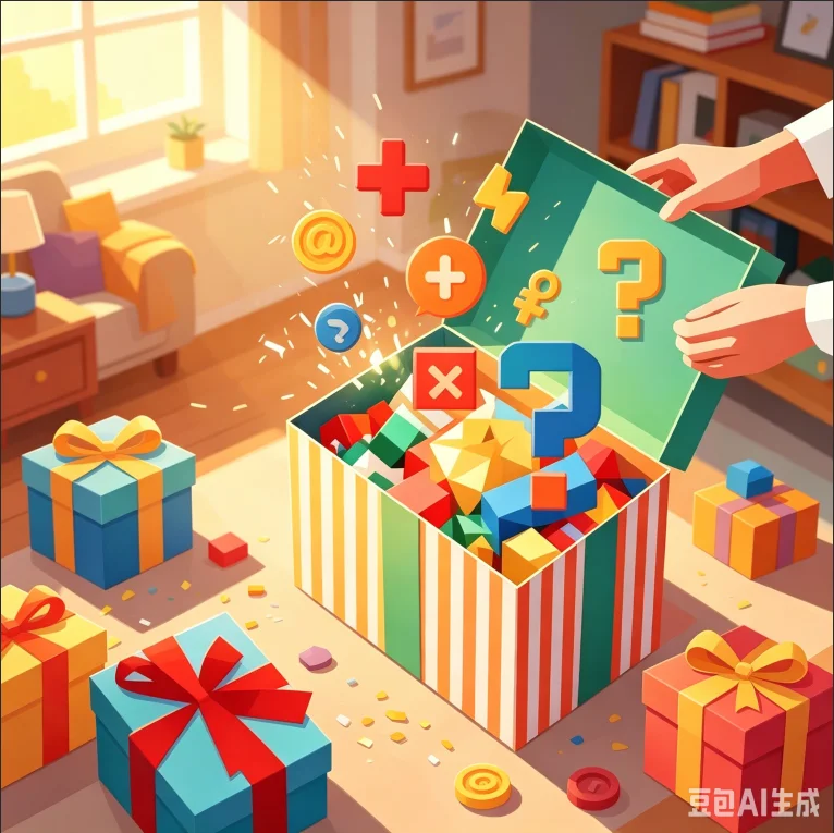 

Blind Box 2pcs Mystery Box Unbox the Unexpected,Random Collectible Items Inside, Perfect Stress Relief Toy and Secret Santa Gift