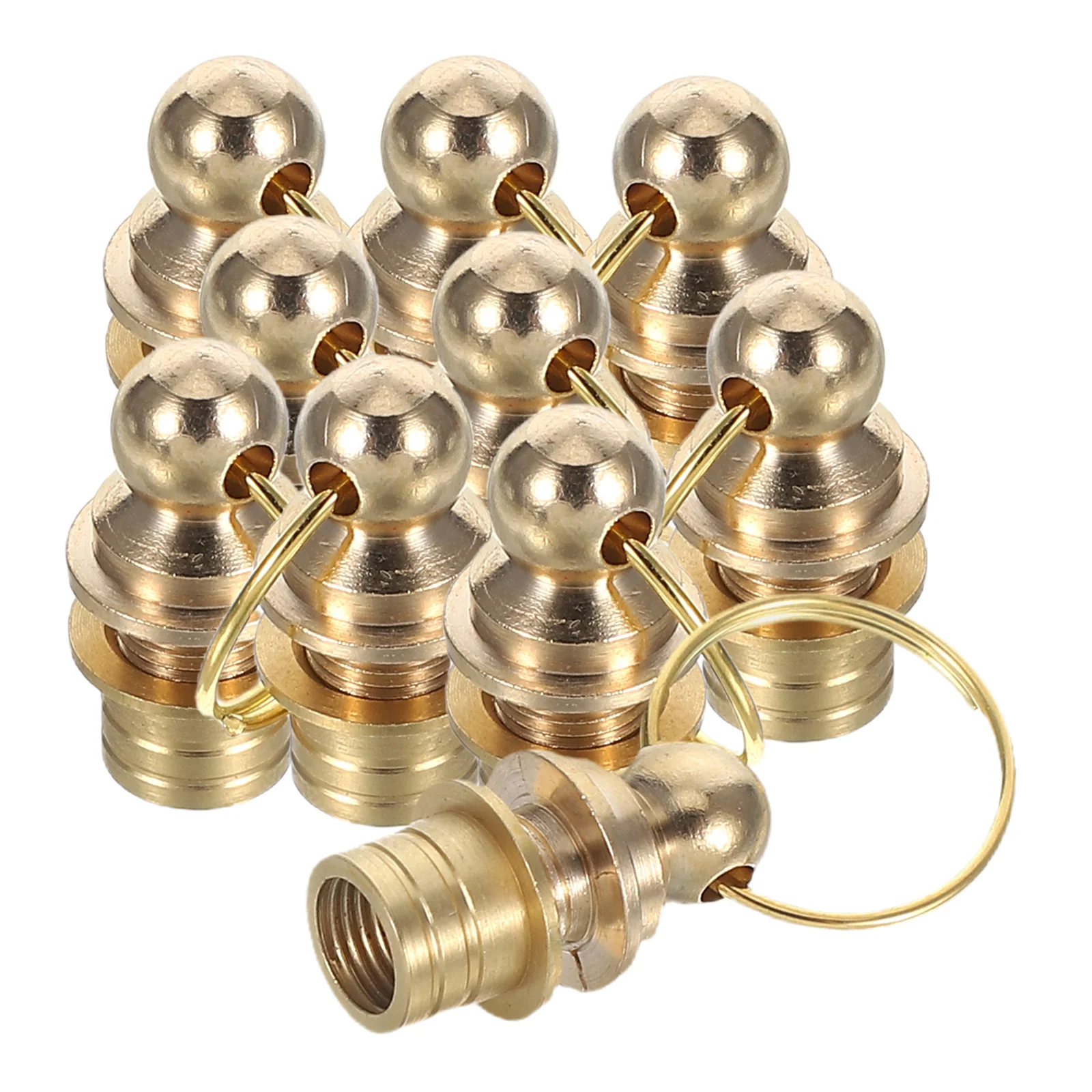 

Hoist Plug Gourd Cap Copper Connector for Jewelry Making Cord End Fastener Diy Closure Screw Barrel Clasps Versatile Inlaid