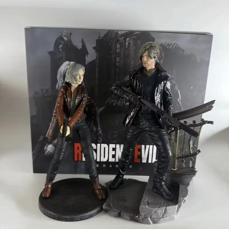 Resident Evil Requiem Leon Scott Kennedy & Grace Ashcroft PVC Action Figure Collectible Model Desktop Display Ornament Gifts