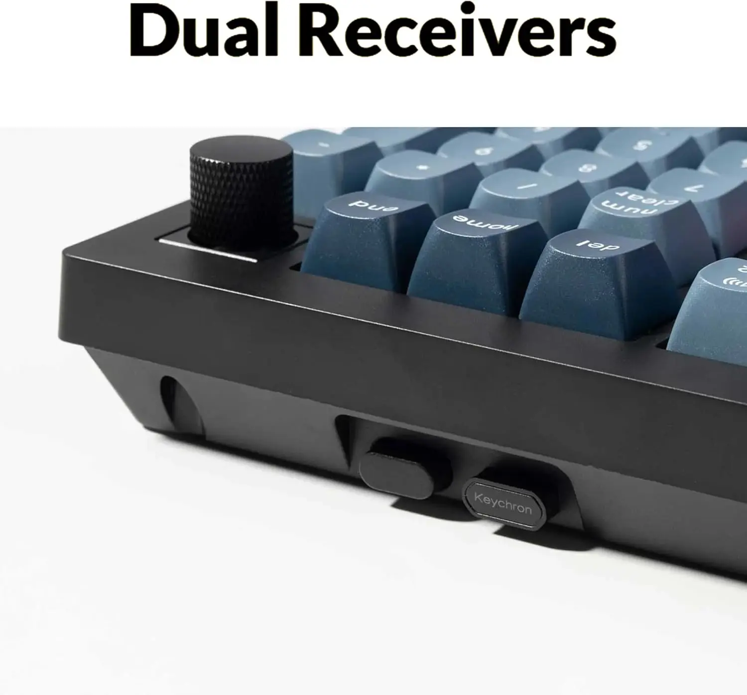 V5 Max ワイヤレスメカニカルキーボード、3モードRGBバックライト、QMK/VIAプログラマブル、ホットスワップ対応Gateron Brownスイッチ、PBTキーキャップ