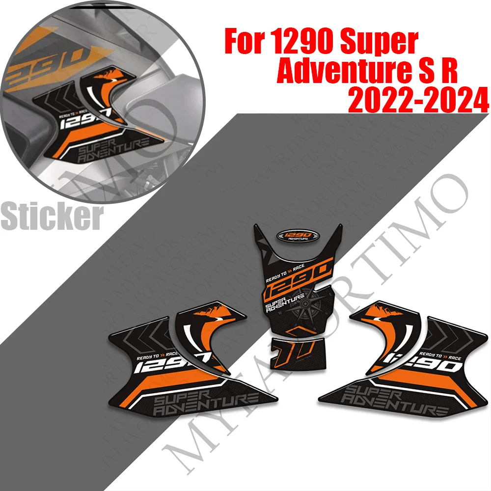 

For 1290 Super Adventure S R 2022 2023 2024 Motorcycle Fuel Tank Pad Sticker Moto Epoxy resin moto Decals