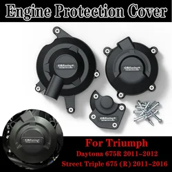 Tampa de proteção tripla do motor Daytona Street, 675R, 2011-2012, 675R, 2011-2016