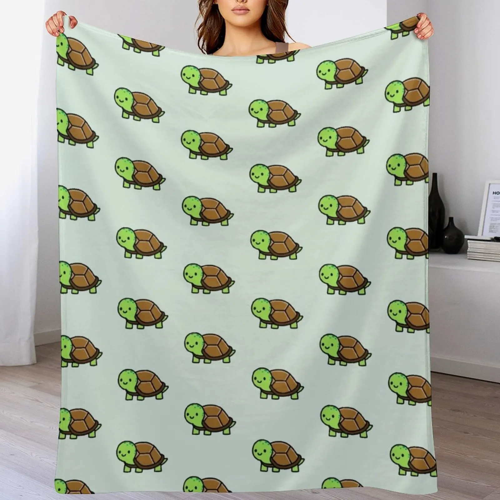 

Turtle Throw Blanket Wrinkle Resistant Lightweight Blanket
