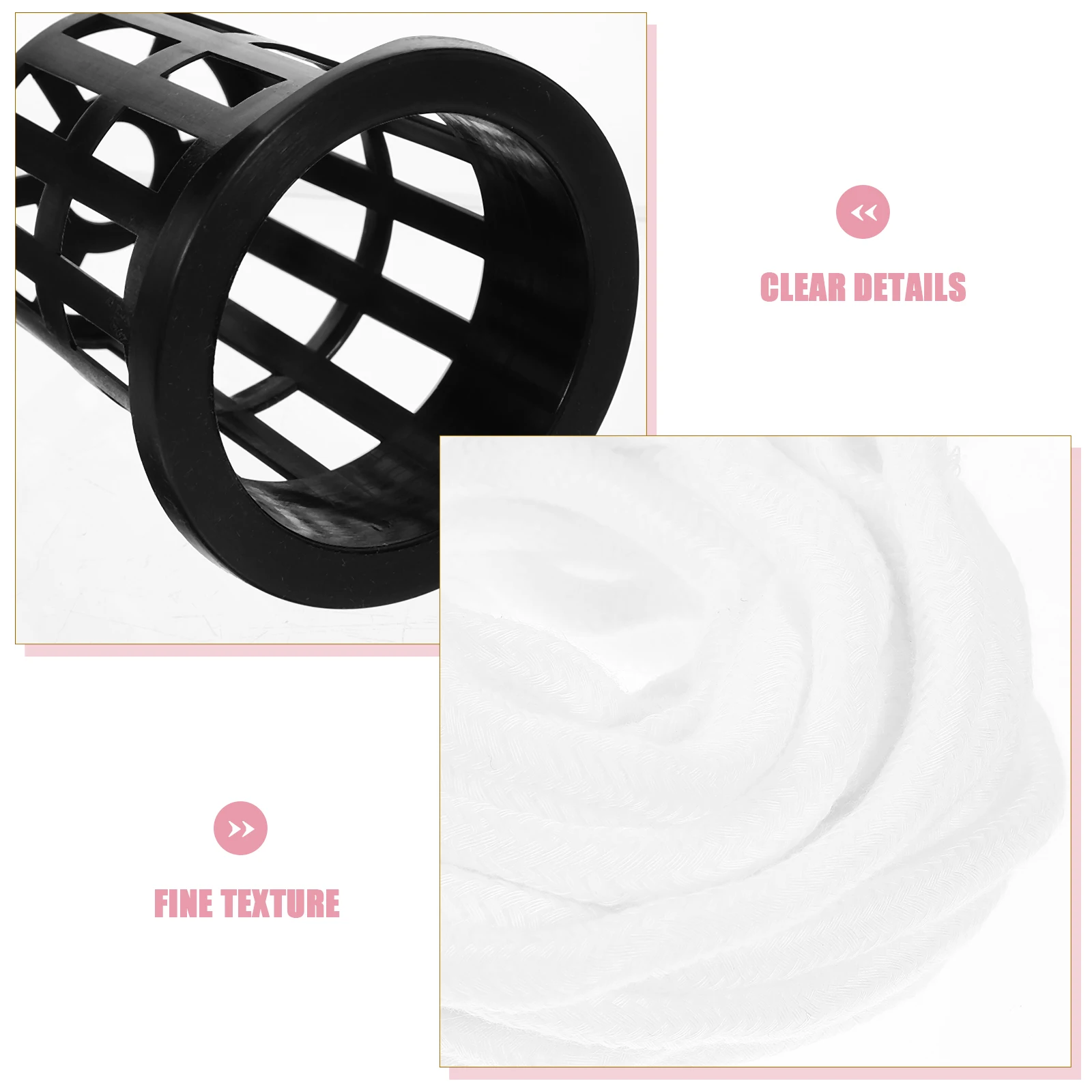 

1 set Self Planting Baskets 25x25x40mm Mineral Wool Cubes Hydroponics Growing System Kit 10m Cotton Rope Hydroponics Kit