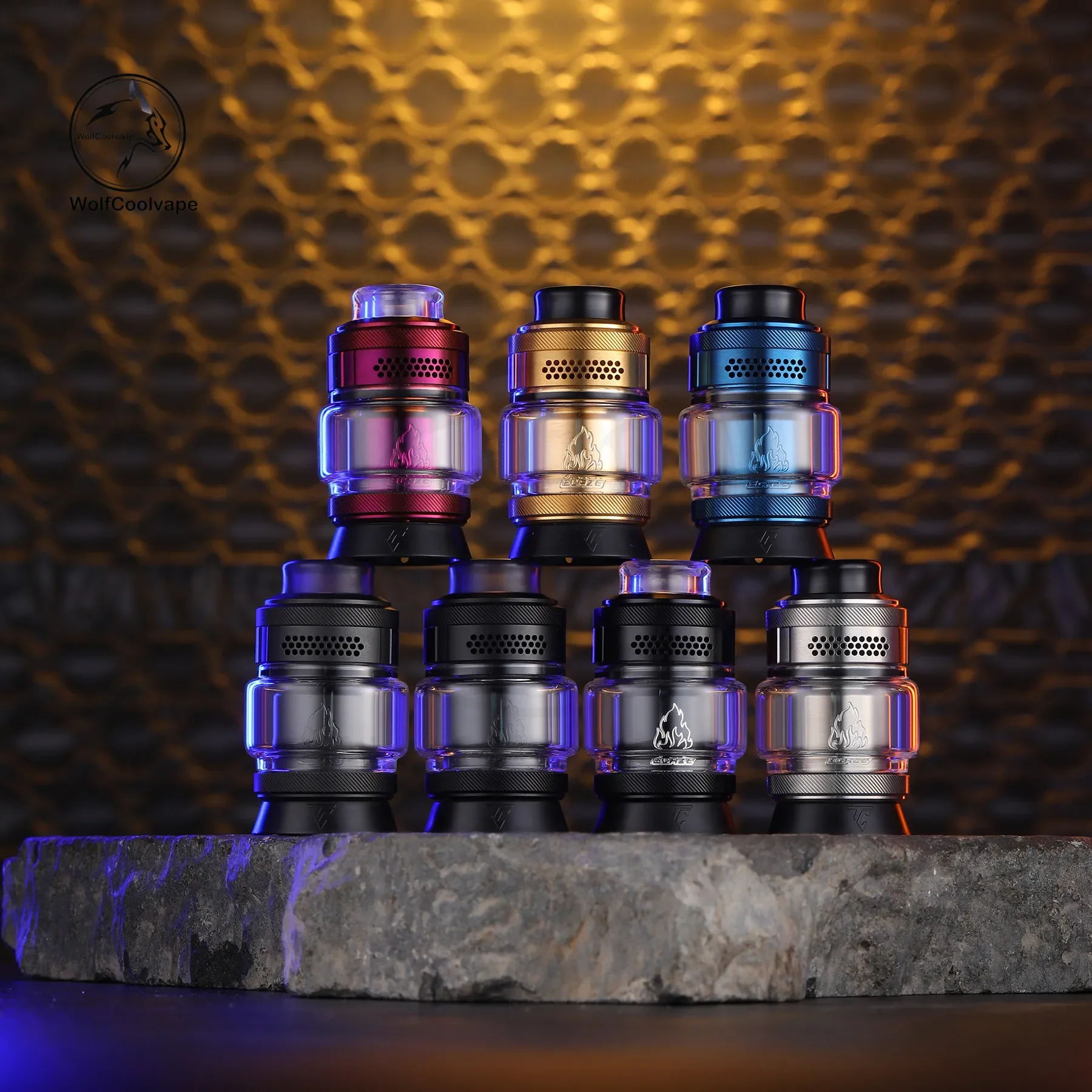 Wolfcoolvape Blaze Solo 2 Thunder Cloud RTA 25mm رذاذ خزان قابل لإعادة البناء 3.5 مللي و 5.5 مللي سعة Vape Mod ملحق #1