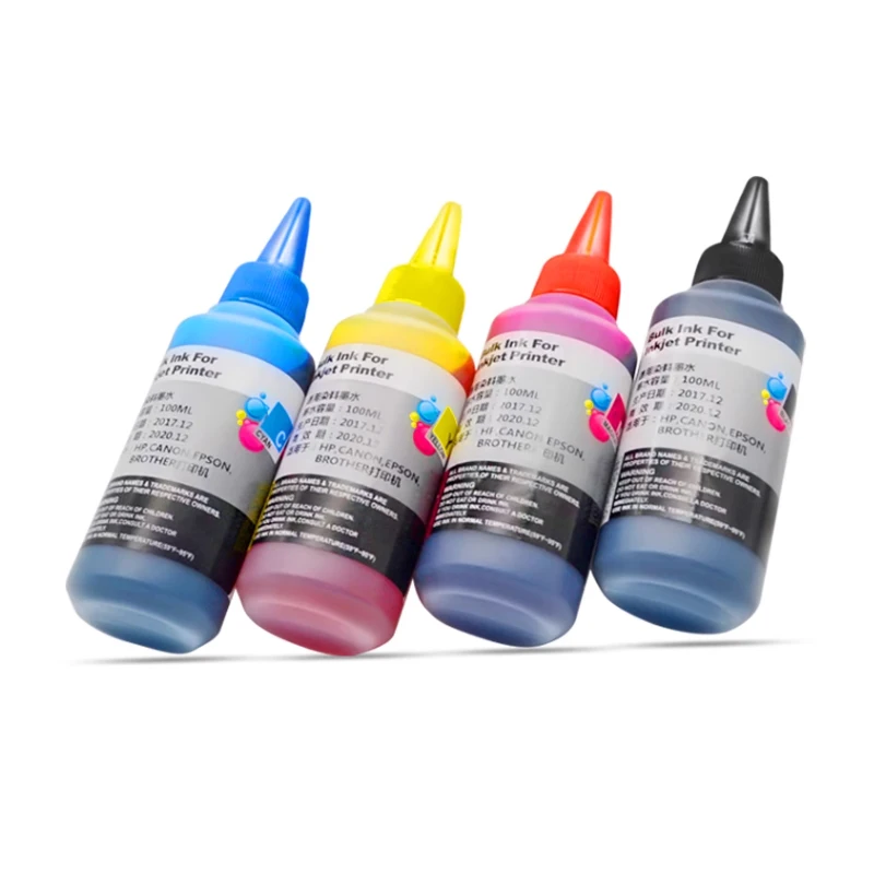 Imagem -05 - Kit de Tinta de Corante Universal Compatível com Canon Pgi225 325 425 525 625 725 825 220 221 320 321 520 521 820 821 100ml Cor Cor 100ml