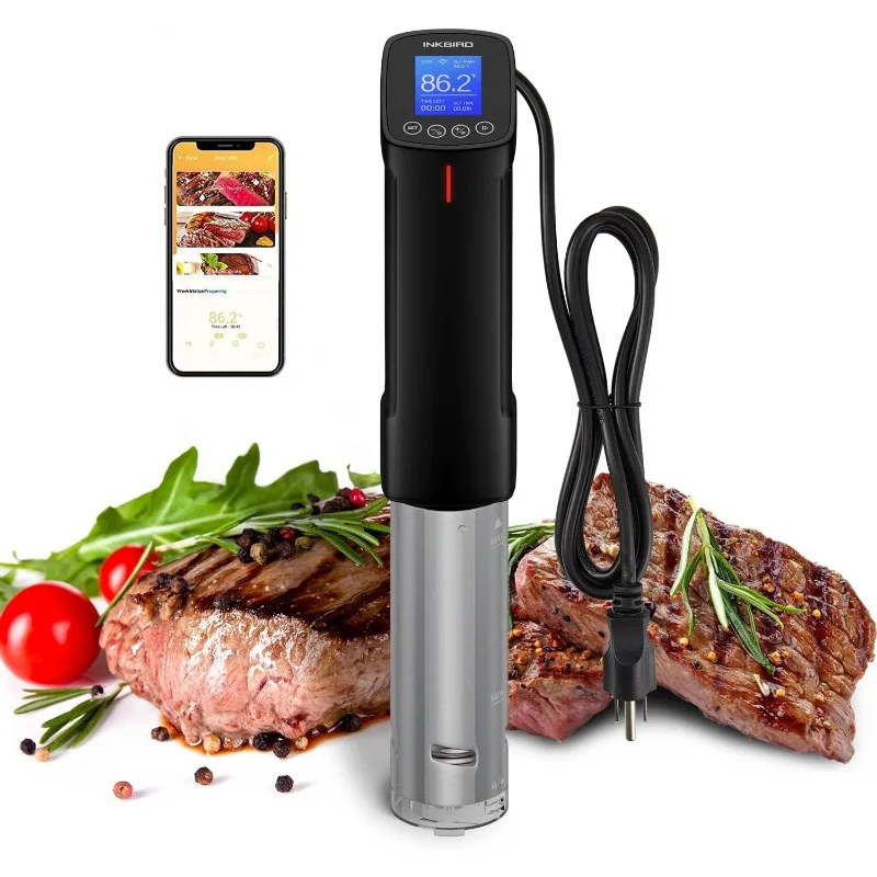 

Inkbird WIFI Sous Vide Machine ISV-100W| 1000W Sous-Vide Cooker Immersion Circulator,14 Preset Recipes on APP,Thermal Immersion