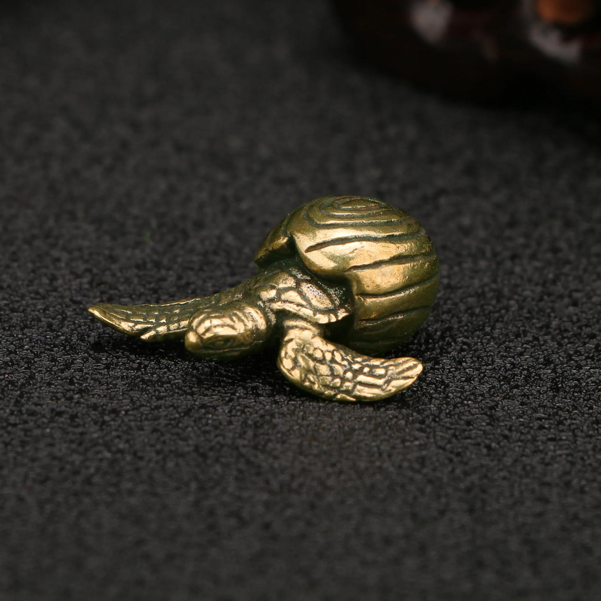 

Brass Turtle Make Old and Retro Style Cute Little Turtle Crafts Tea Pet Table Ornament Home Decor Metal Figurine Lovely Gifts