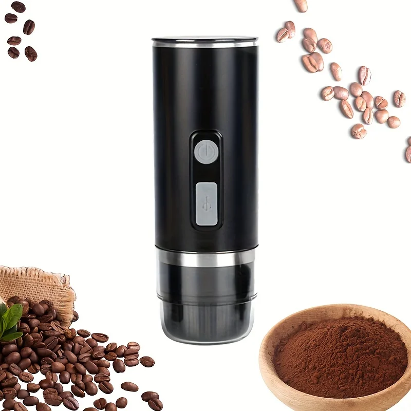 Tragbare Kapsel-Kaffeemaschine im italienischen Stil, kabellose tragbare Hochspannungs-Kaffeemaschine, Outdoor-Kapsel-Kaffeepulver, Dual-
