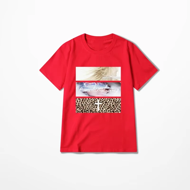 Koszulka Grunge Goth Casual Y2k Harajuku z graficznym nadrukiem, vintage, z krótkim rękawem, hip-hopowa, punkowa