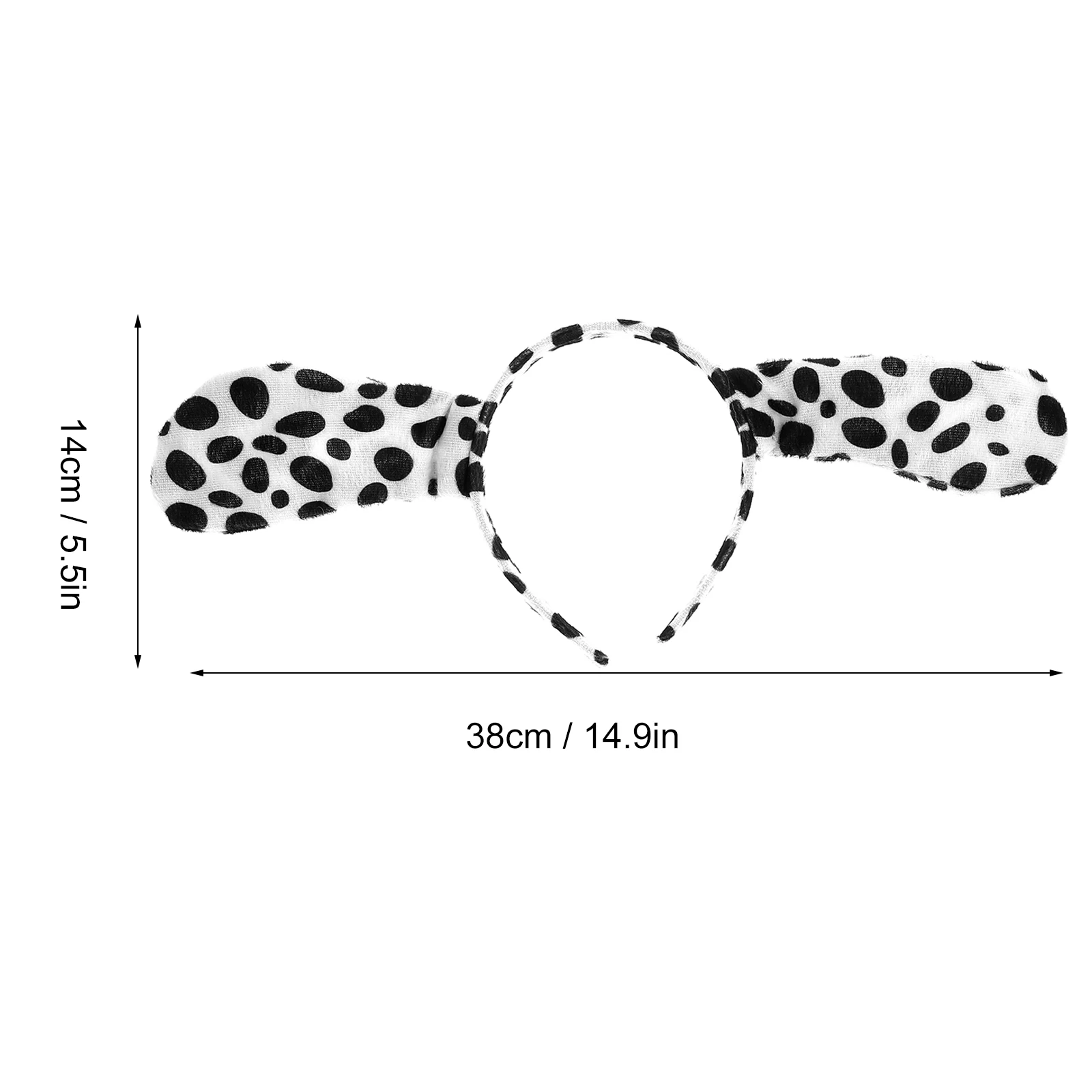 

3pcs Spot Dog Dress Halloween Animal Hoops Bow Tie Tail Kids Adult Party Cosplay Costume Accessories Stylish Ears