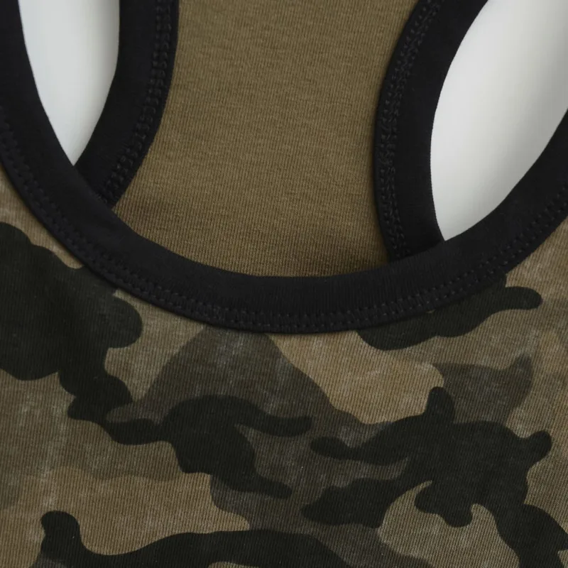 HKSH Estate Nuove Donne Marea Americano Retro Streetwear Camouflage Maglia Casual Sexy Ins Moda O-Collo Slim Fit Hot Canotta HK6457