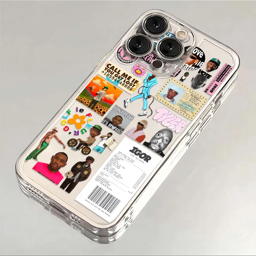 حافظة لهاتف آيفون 16e 16 15 14 13 12 11 Mini Pro Max X XR XS Max 7 8 Plus ناعمة شفافة من Tyler The Creator