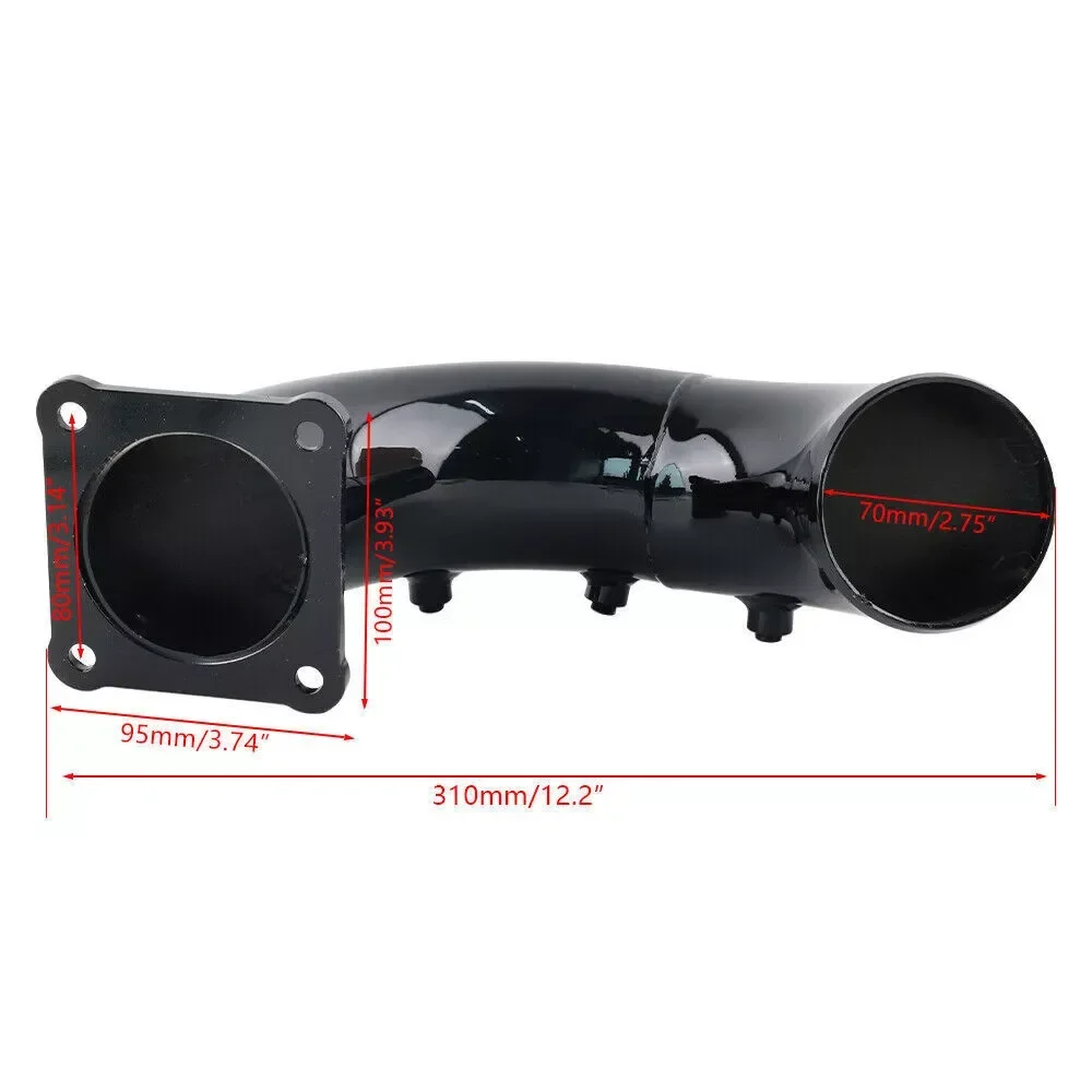 High Strength Black 3'' Air Intake Elbow Tube Horn For Dodge Ram 5.9L Cummins Diesel 1998-2002 Direct Replacement Air Intakes