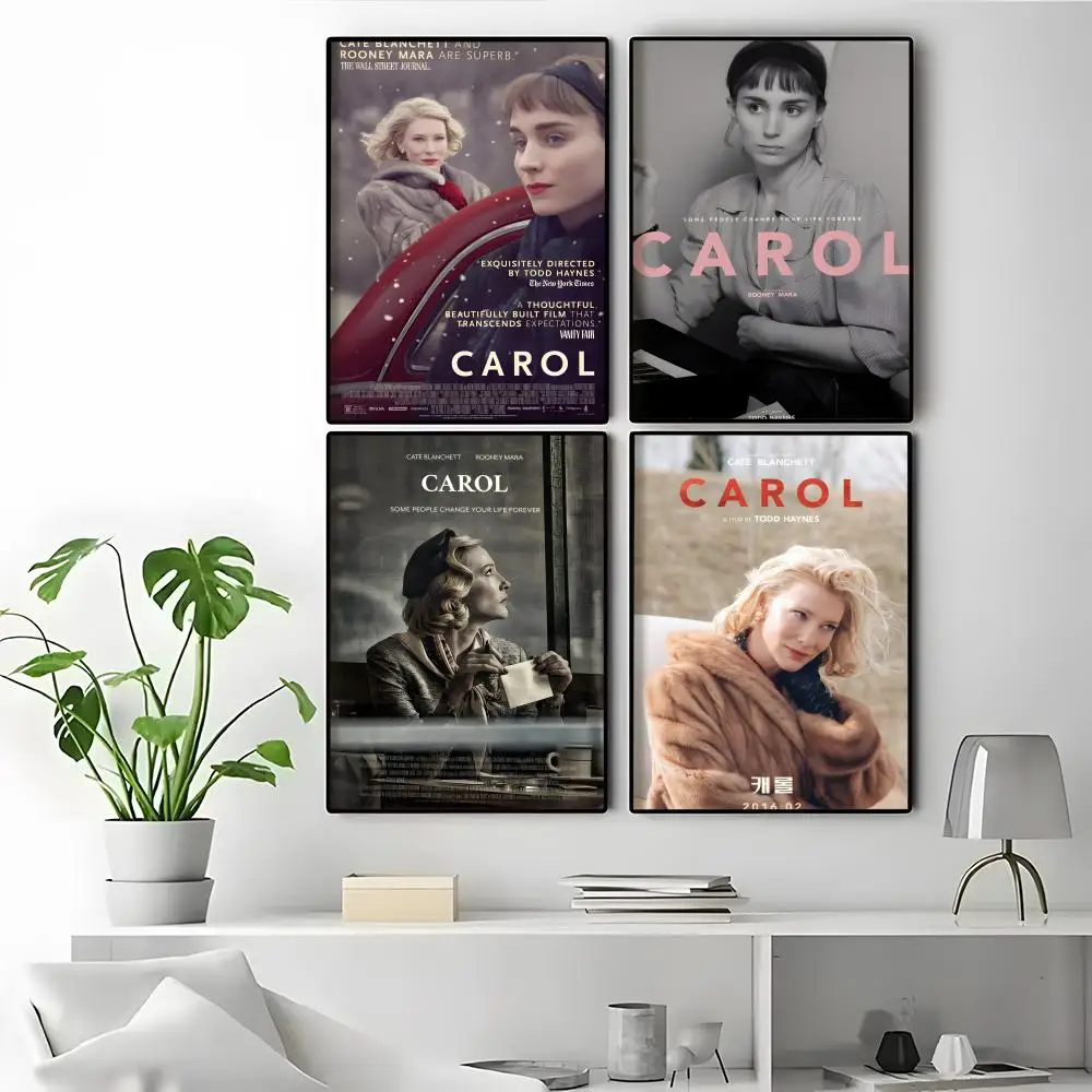Retro Romantic Film Carol Movie Rental Friendly Decor Wall Art Picture Cozy Room Additions Poster