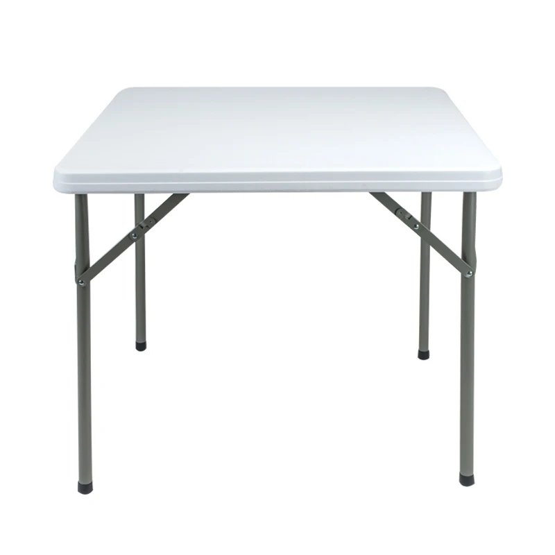 Folding square table, household dining table, square mahjong square table, outdoor portable plastic stall, street stall table