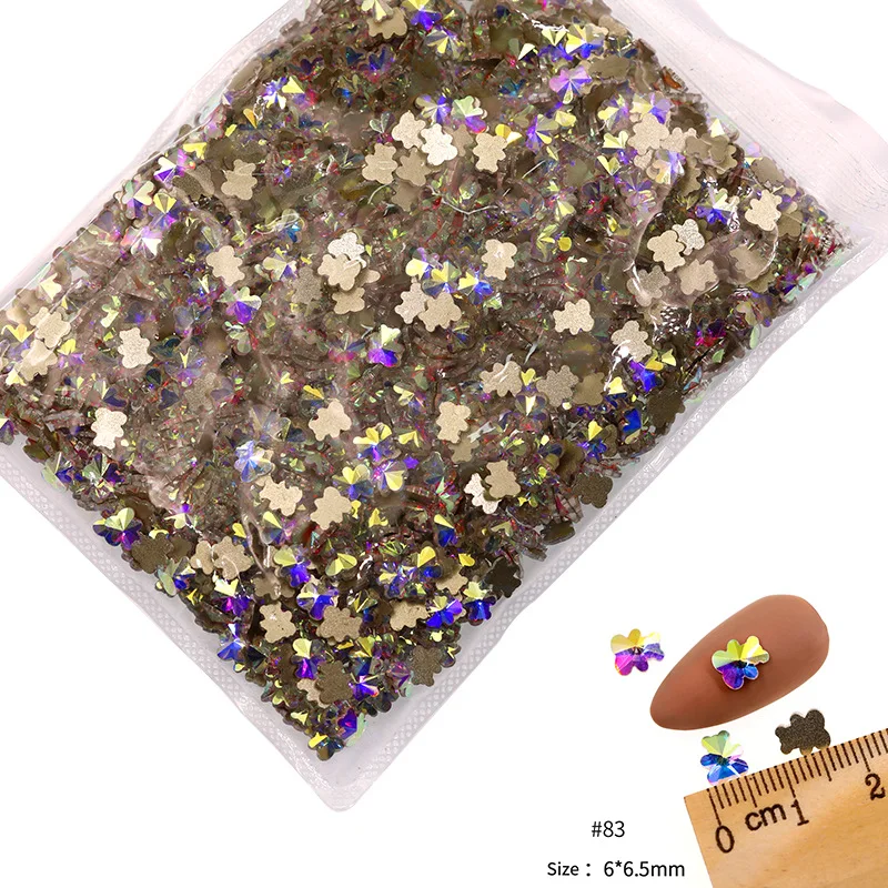 VDD 81-118 Großhandel 1440 Stück Glasrhinestones Kristall AB Flache Rückseite Glänzende Strass-Steine für DIY-Handwerk Nagelkunst-Zubehör – Detail 9