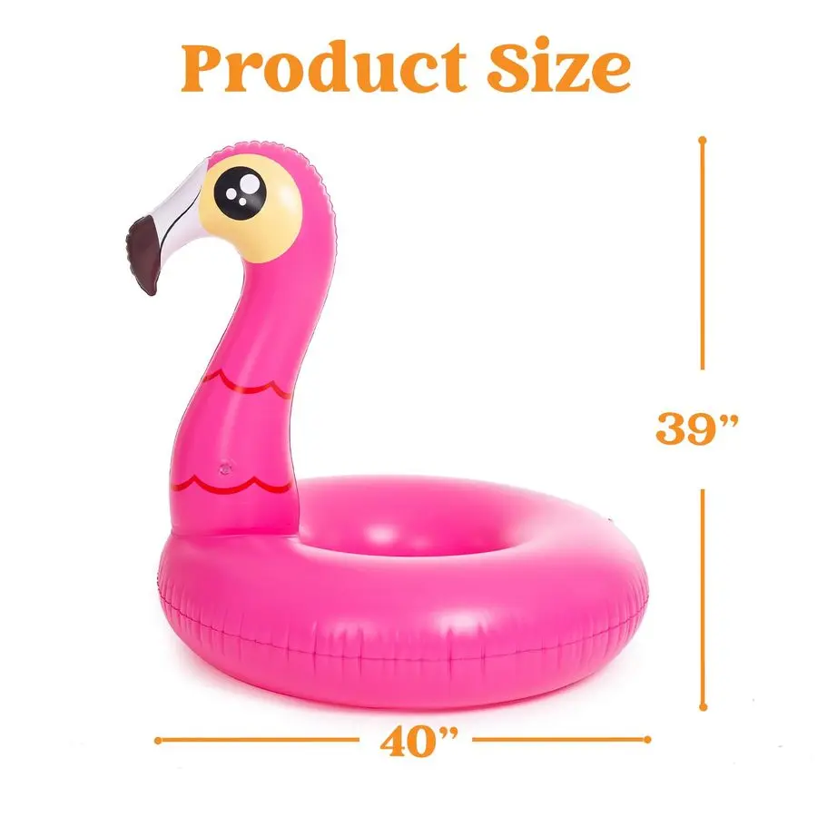 Confezione da 2 flamingo unicorno piscina galleggiante divertente galleggianti tubi gonfiabili per piscina giocattoli decorazioni per feste, vacanze estive lago spiaggia