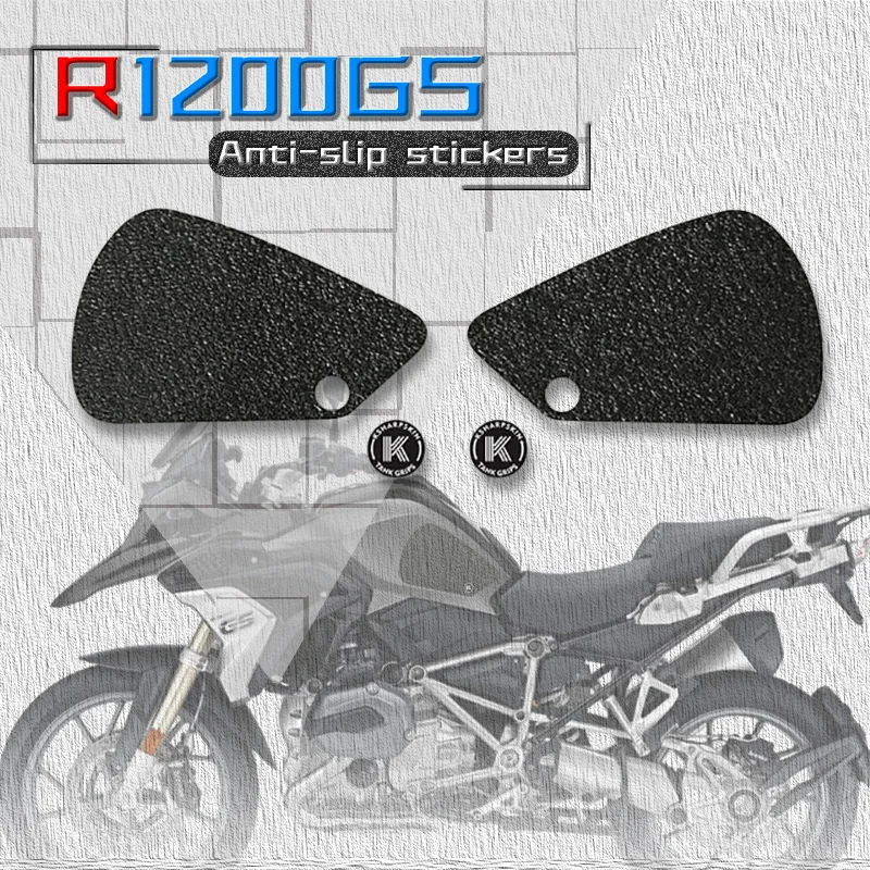 

For BMW R1200GS R1200R R1200RS R 1200GS R1200 Motorcycle Fuel Tank Pad Sticker Side Knee Grip Anti Slip Decals Emblem Protection