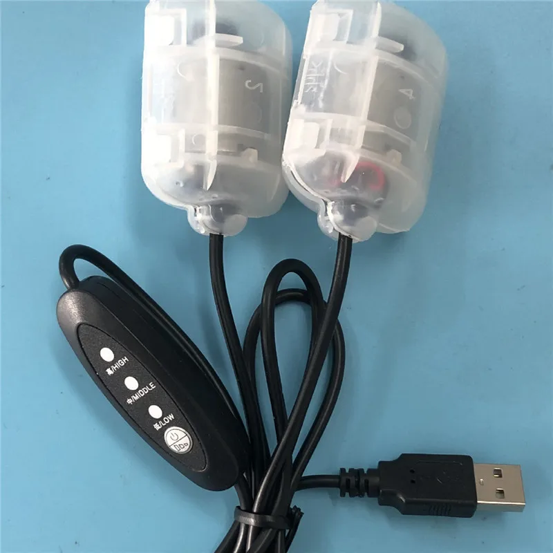 

DC 5V USB Massage Motor, 3-Speed, Dual Head Vibration, Noiseless & Durable for Cushion/Pillow/Waist