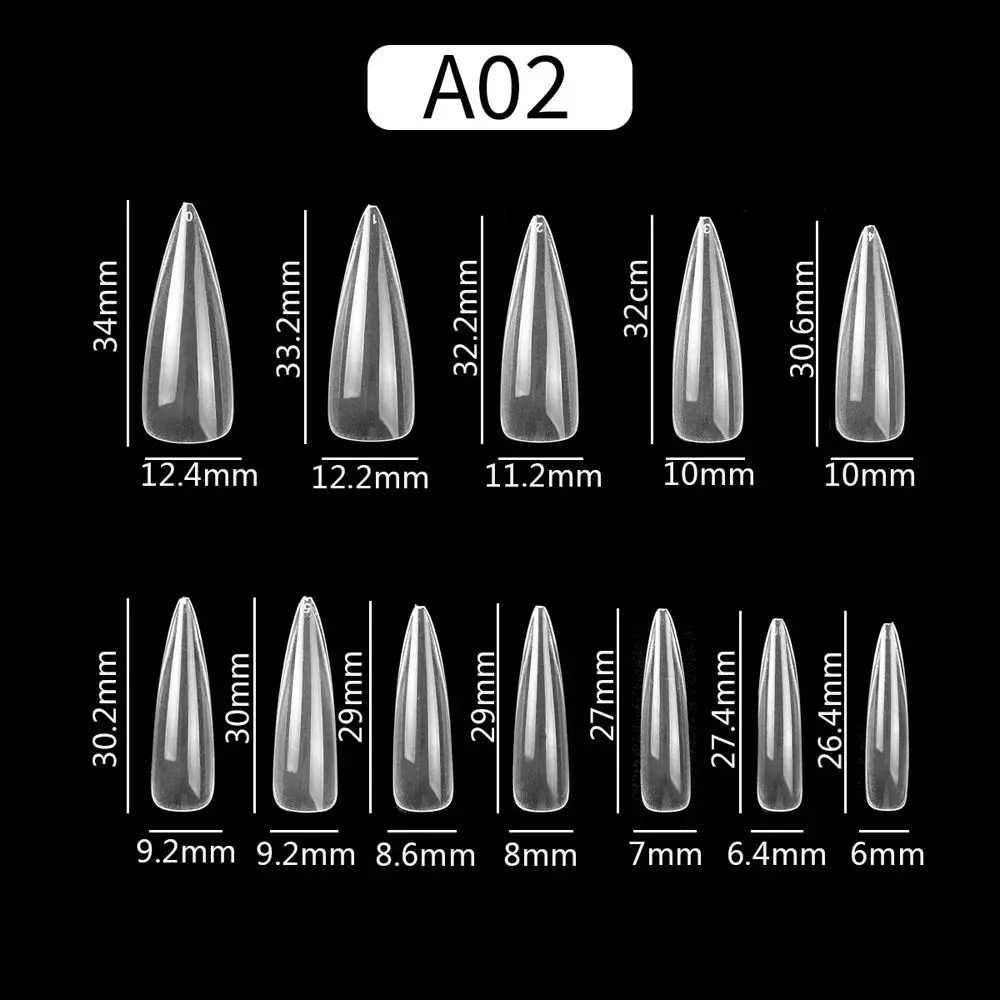 Art Tool Press On Nail Capsule Salon Accessories Long Artificial Nails Full Cover Nail Tips Fake Nail Extension False Nails