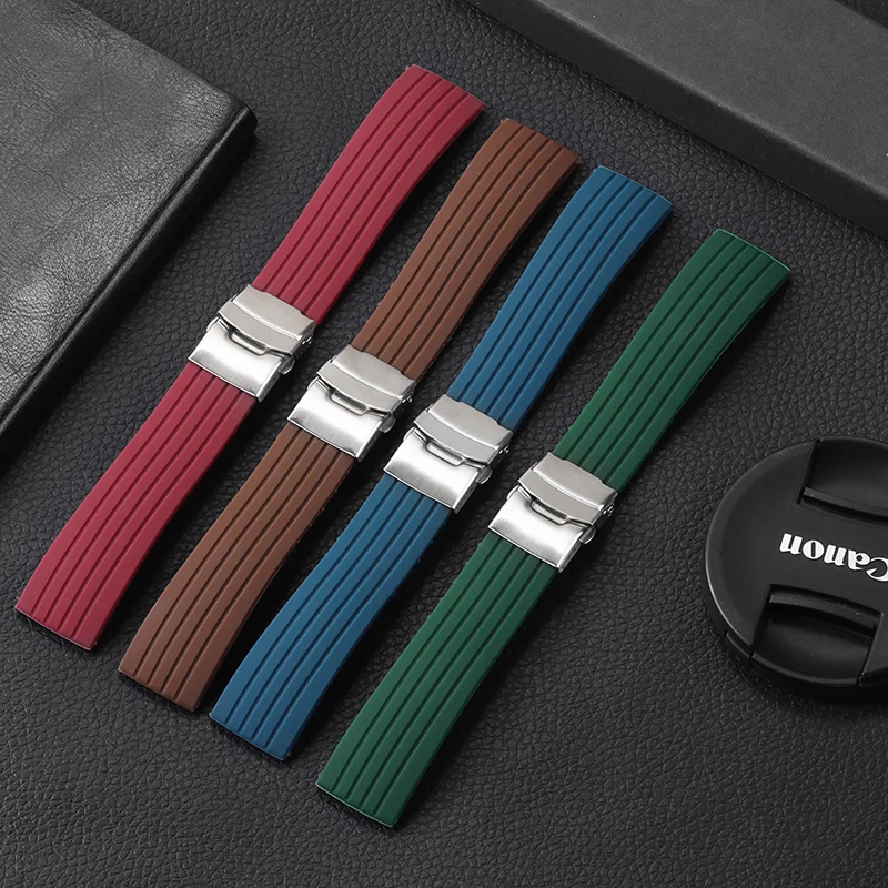 男性と女性のためのユニバーサル防水ラバーストラップ,スポーツブレスレット,Huaweiウォッチ用シリコンウォッチバンド,Samsung Galaxy, 18mm, 20mm, 22mm, 24mm