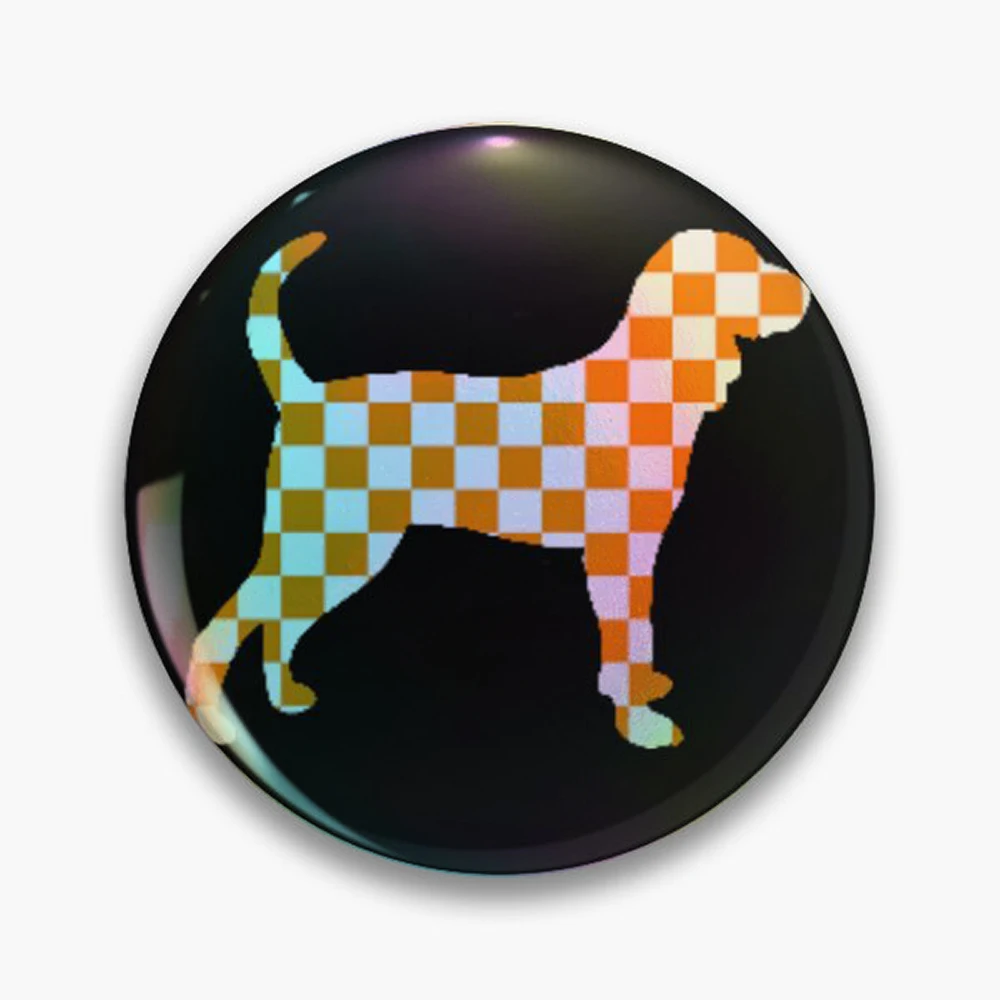 Smokey Outline Checker Pin Holographic Star Heart Pin Brooches Laminated Button Fashion Accessory