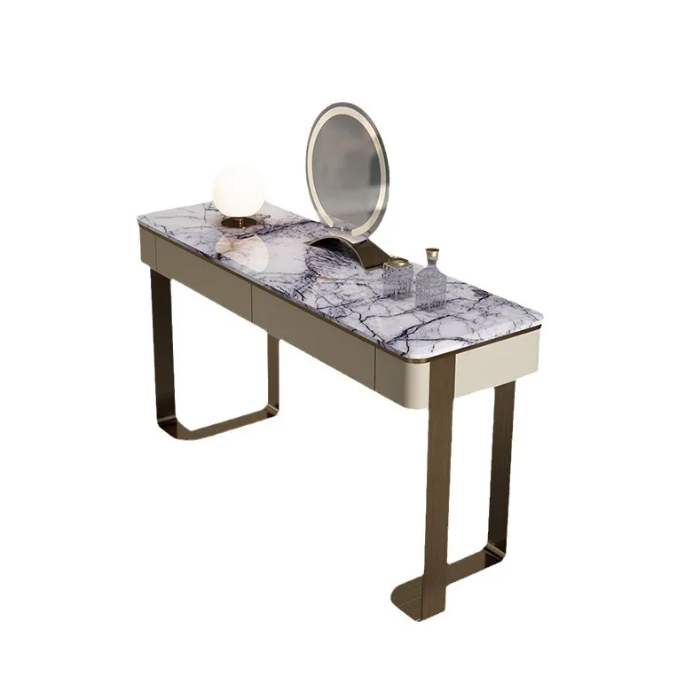 

Italian light luxury, marble fragrant snow plum dresser, makeup table two-in-one