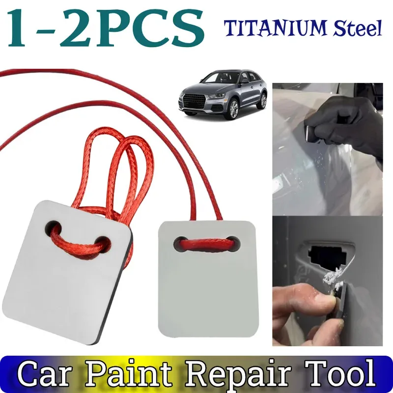 

1-2PCS Car Paint Repair Tool Paint Spot Scraper Reusable Tungsten Steel Scraper Scratches Paint Smoother for Spray Paint Tool